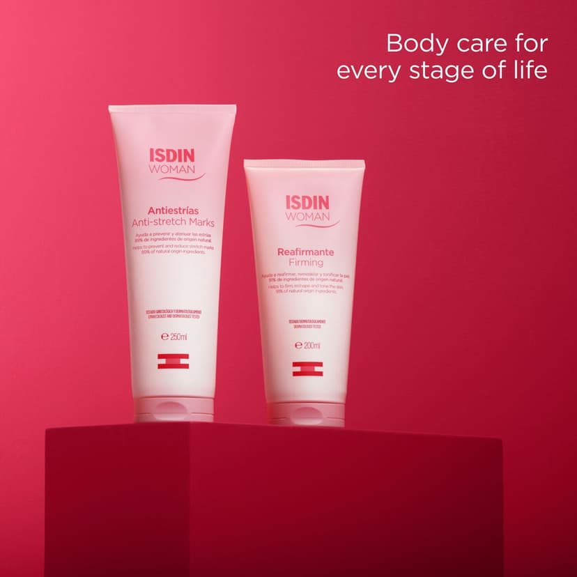 ISDIN Woman Anti-Vergetures (250 ml) | Crème Corporelle pour Aider à Atténuer les Vergetures | Femmes Enceintes, Sportives, Personnes au Régime, Adolescents | Absorption Rapide - 9