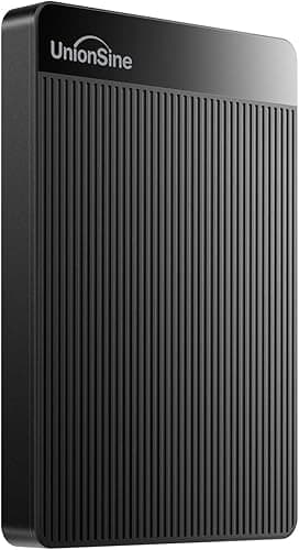 UnionSine External Hard Drive 1TB Ultra Slim Portable Har…
