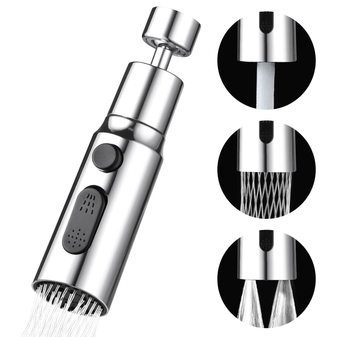 OSDUE Douchette Evier Cuisine Robinet 360 Degres, 3 Modes…