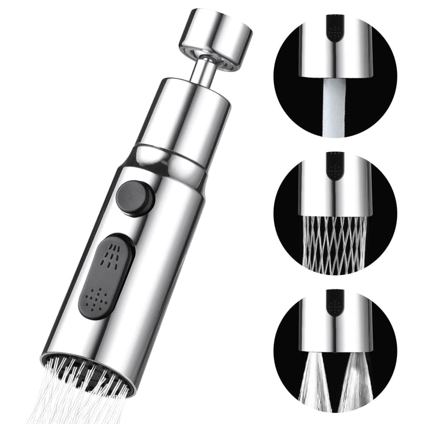 OSDUE Douchette Evier Cuisine Robinet 360 Degres, 3 Modes… - 1