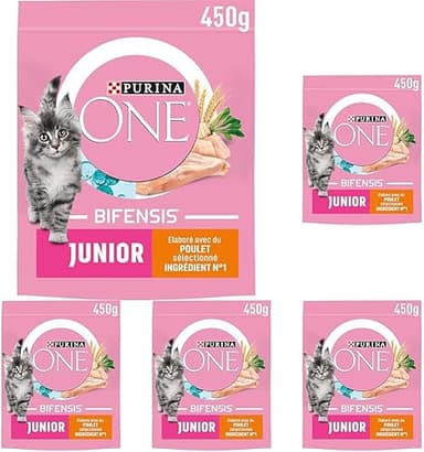 PURINA ONE Bifensis Junior | Croquettes Au Poulet pour Ch…