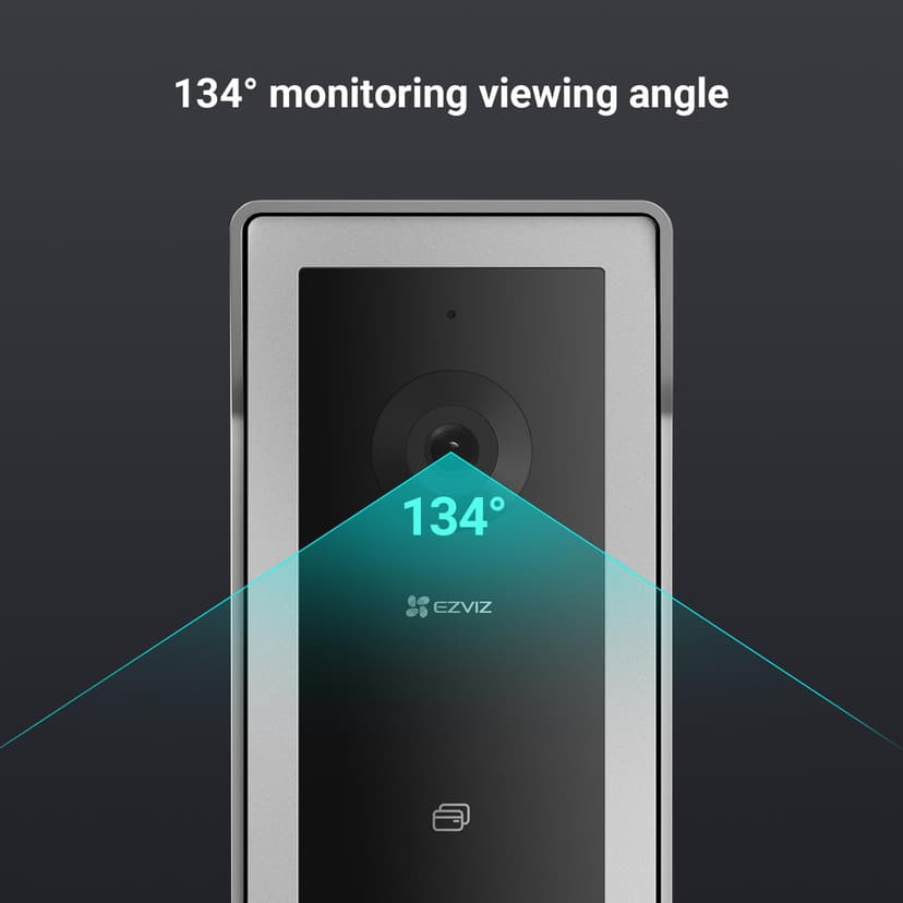 EZVIZ WiFi Video Door Phone Intercom System 1080P, 7'' Color Touch Monitor, Video Doorbell 2 Wire Peephole, Two-Way Talk, Remote Unlock, Two-Way Audio, Night Vision, Slim Design, CP5 - 8