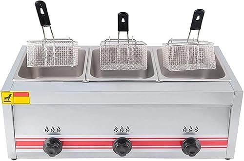 FANYING Professional Commercial Gas Fryer, Stainless Stee…