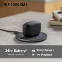 Sony WF-1000XM5 Wireless Noise Cancelling Earbuds, Bluetooth, In-ear Headphones, Mic, Up to 24 Hours Battery Life, Quick Charge, IPX4, iOS & Android Compatible - Black - 6