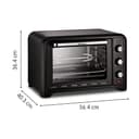 Moulinex Four électrique 39 L, 7 modes de cuisson, Chaleur tournante, Thermostat réglable jusqu’à 240° C, Tournebroche, Minuteur 120 min, Grille réversible, Optimo noir OX485810 - 8