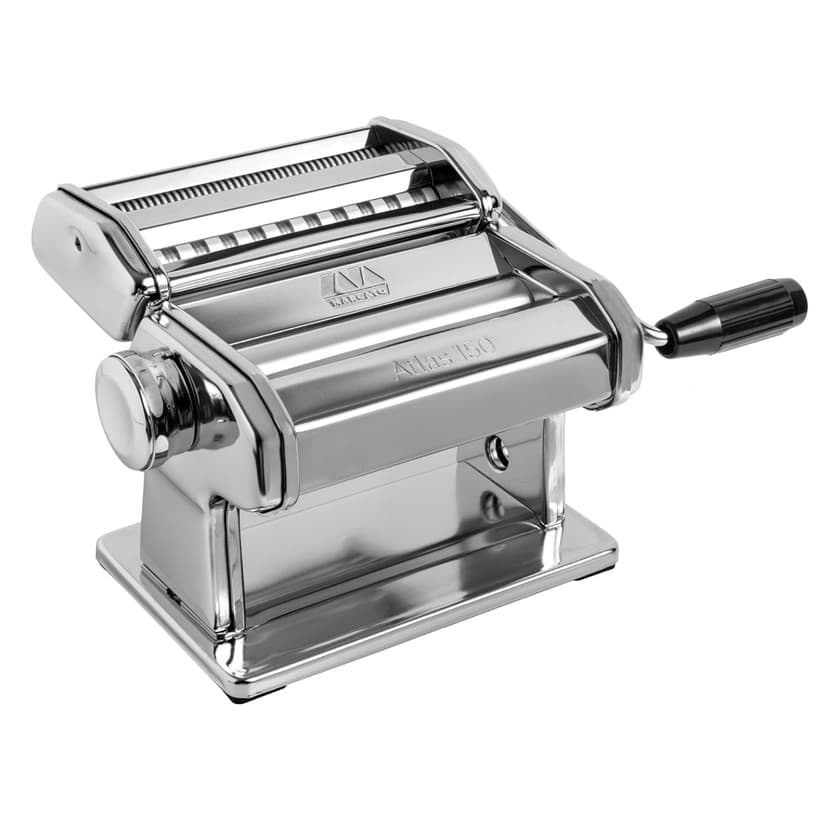 Marcato Pasta Machine, Pasta Maker, Pasta Roller for Handmade Fresh Pasta, Made in Italy, Chromed Steel, for Lasagna, Fettuccine, Tagliolini, Compatible with 11 Extra Pasta Shapes. Model: Atlas 150 - 1