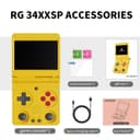 RG34XXSP Retro Handheld Game Console RG34XX SP Retro Gaming Console with 64G Preloaded Games,3300 mAh Battey,3.4 inch Screen Portable Pocket Arcade Support 30+ Simulators 5G WiFi Bluetooth HD Indigo - 5