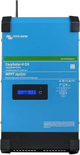 Victron Energy EasySolar-II GX 3000VA 24-Volt 230V Inverter 70 amp Battery Charger and Solar Charge Controller MPPT 250V 70 amp