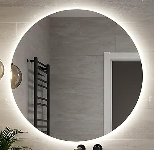 BD ART - Wall Mirror - Bathroom Mirror - Round Diameter 8…