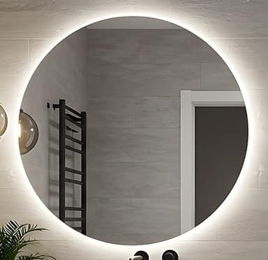 BD ART - Wall Mirror - Bathroom Mirror - Round Diameter 8…