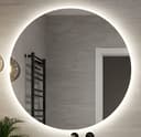 BD ART - Wall Mirror - Bathroom Mirror - Round Diameter 80 cm - with LED Lighting - Light Colour Cool White 4200 K, IP44 - Large Mirror - Full Length Mirror - Bathroom Wall Mirror - 1