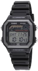 Casio Montre à Quartz analogique et numérique pour Homme avec Bracelet en résine WS1600H-1AV, Noir, Sangle - 1