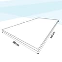 POKAR Table Top 160x80 cm | Desk Top 25 mm Thick | Perfect for Height Adjustable Standing Desk or Dining Table DIY | Durable Laminated Table Top | Made in Europe | Davos Oak - 5