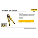 STANLEY Fmht0-96230 Pince À Dénuder Automatique Gamme FATMAX 20,3 cm - Branches Bi matières - Ressort de Rappel - molette de Serrage - Ouverture de mors de 0,2 à 6mm² avec Longueur de 6 à 18mm - - 5