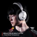SteelSeries Arctis Nova Pro Wireless - Casque gaming multi-système - Haut-parleurs magnétiques en néodyme - ANC - Autonomie illimitée - Micro ClearCast Gen 2 - PC, PS5, PS4, Switch, Mobile - 3