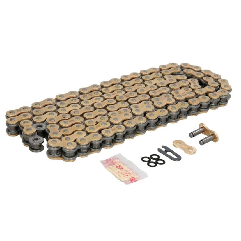 DID (520VX3GB-130) Gold 130 Link High Performance VX Series X-Ring Chain with Connecting Link - 1