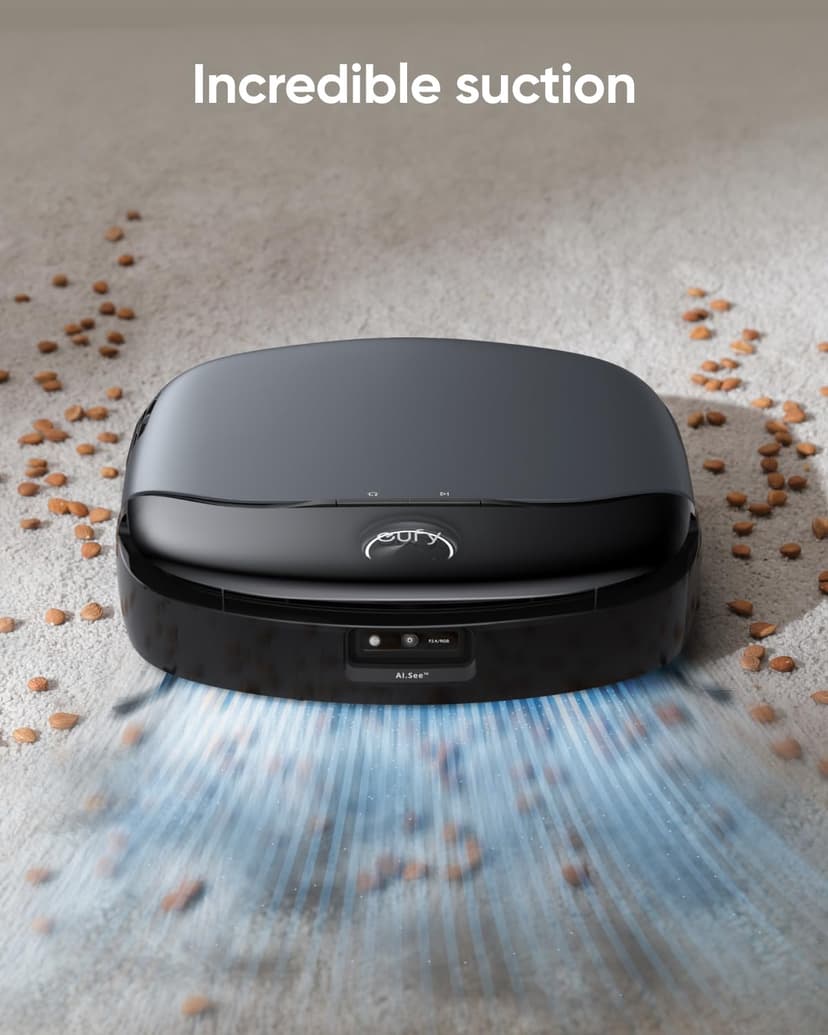 eufy Omni S1 Robot aspirateur avec serpillère, système HydroJet révolutionnaire, station tout-en-un, 8000 Pa, évitement d'obstacles intelligents, serpillère à rétractation automatique, nettoyage en - 5