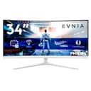 Philips Evnia 34M2C5501A - 34 inch WQHD Curved Gaming Monitor, 180 Hz, 1 ms, FreeSync Premium, Ambiglow (3440x1440, 2x HDMI 2.0, 1x DisplayPort 1.4, USB Hub) white - 2