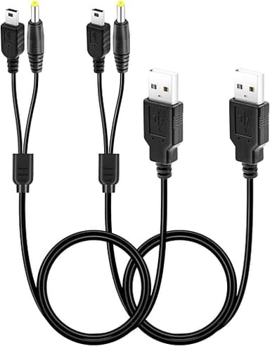 Mcbazel 2 en 1 Câble de Chargeur PSP, 2 Pièces Câble de C…