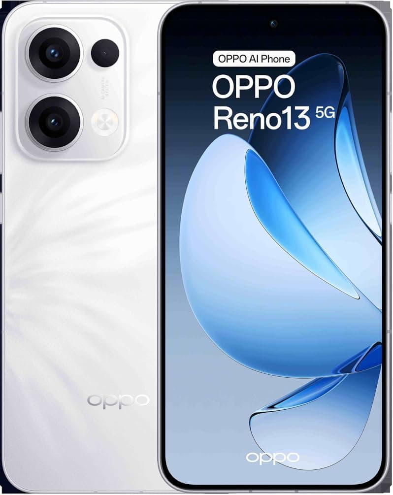 OPPO Reno13 5G Dimensity 8350 12GB RAM 256GB ROM 6.59" AMOLED Smartphone - White