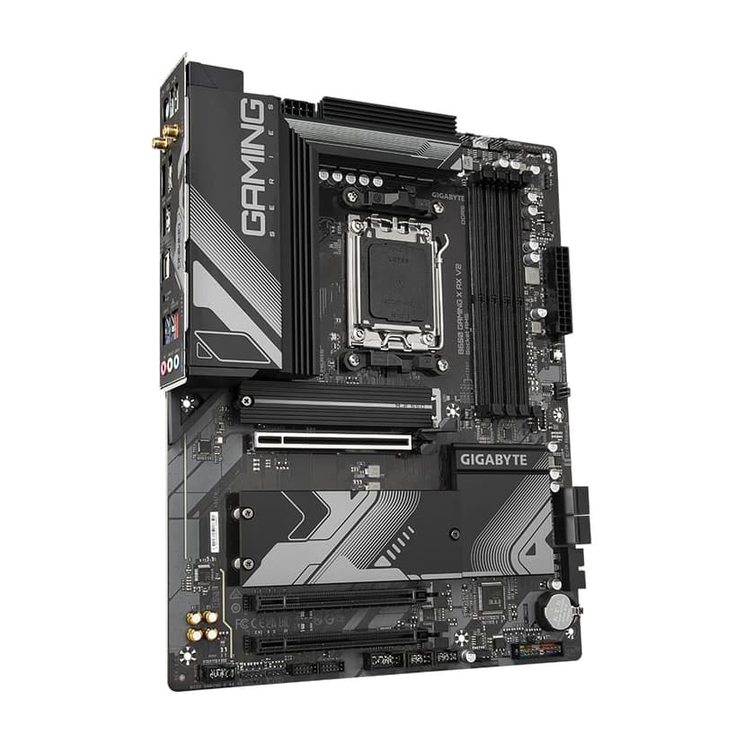 Gigabyte B650 GAMING X AX V2 Motherboard - Supports AMD Ryzen 8000 CPUs, 8+2+2 Phases Digital VRM, up to 8000MHz DDR5 (OC), 1xPCIe 5.0 + 2xPCIe 4.0 M.2, Wi-Fi 6E 802.11ax, 2.5GbE LAN, USB 3.2 Gen 2 - 3
