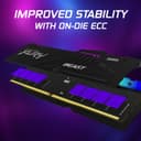 Kingston FURY Beast Black RGB 16GB 6000MT/s DDR5 CL36 DIMM Desktop Gaming Memory Single Module AMD EXPO/ Intel XMP - KF560C36BBE2A-16 - 6