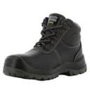 SAFETY JOGGER Safety Boot - BESTBOY - Steel Toe Cap S3/S1P Work Shoe for Men or Women, Anti Slip Puncture Resistant Steel Sole, Shock Absorbing, Water and Oil Repellant Safety Shoe, UK 9 EU 43, Black Leather - 1