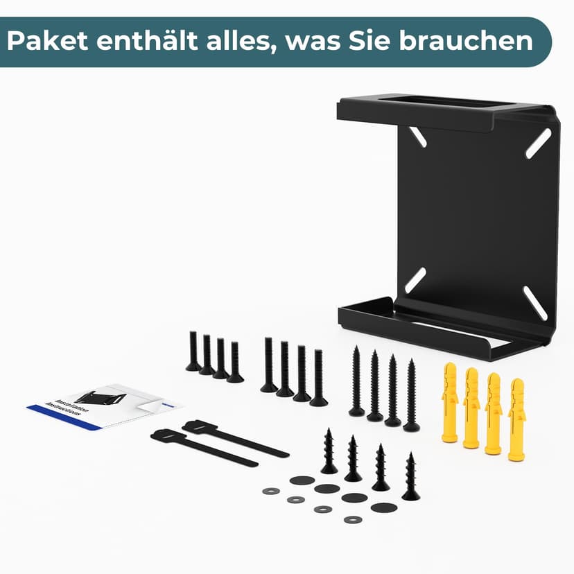 Aiweiwa Bracket for Beelink Mini PC Mount VESA/Wall/Under Desk Mount for SER5/SER5 Pro/SER5 MAX/S12 Pro/S13/SER6 Pro/SER3/SER4/EQ12/EQ13/Mini S/S12/SEi12/SEi12 Pro - 7