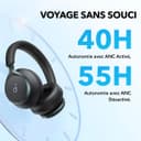 Soundcore Space One Casque Bluetooth sans Fil avec Réduction de Bruit Active Adaptative by Anker, Réduction des Voix Humaine 2X Plus Efficace, ANC 46H, Contrôle app, LDAC Hi-Res Audio, Confort - 5