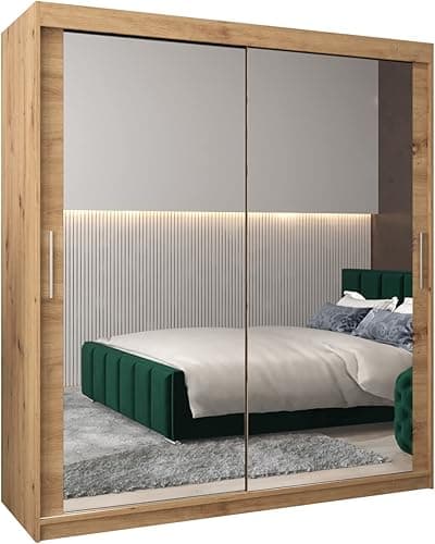 ABIKSMEBLE Armoire Tokyo 3 Avec Porte Coulissante Miroir …