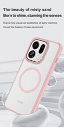 GIOPUEY Case for OPPO Find X9 Pro, Matte PC Back + TPU Bumper Shockproof Phone Cover - Black - 6