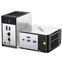 GMKtec M8 AMD Ryzen 5 Mini PC Windows 11 PRO 6650H (Beat 7430U, 6C/12T 4.50Ghz),16GB LPDDR5x 6400MHz RAM + 512GB Hard Drive PCle SSD/Dual NIC LAN 2.5GbE/Oculink/USB4/HDMI/USB-C/Micro PC - 1