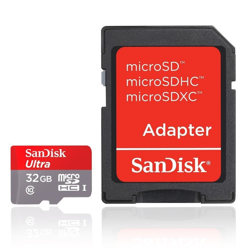 SanDisk Ultra 32GB microSDHC Memory Card + SD Adapter with A1 App Performance up to 98MB/s, Class 10, U1 - Amazon exclusive packaging - 2