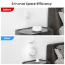 XLTTYWL Deco WiFi 7 Wall Mount Kit, Deco BE23/BE25/BE3600/BE5000 Router Mount Bracket Optimize Space&Cable Management for TP Decos 7 Dual-Band WiFi 7 Mesh Wi-Fi System (White, 2 Pack) - 3