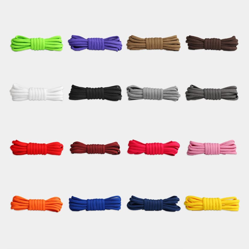 Dafannis Oval sports shoe laces, 2 pairs of half round shoe laces for sneakers, running shoes, basketball shoes and sneakers - 7