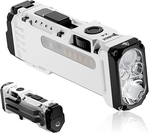 WUBEN X4 Mini LED Torch with RGB Light, Small Torch Recha…