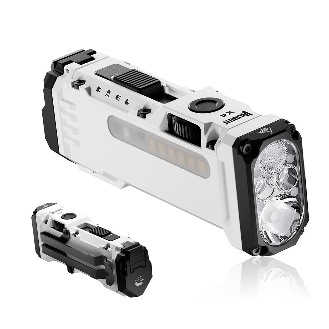 WUBEN X4 Mini LED Torch with RGB Light, Small Torch Recha…