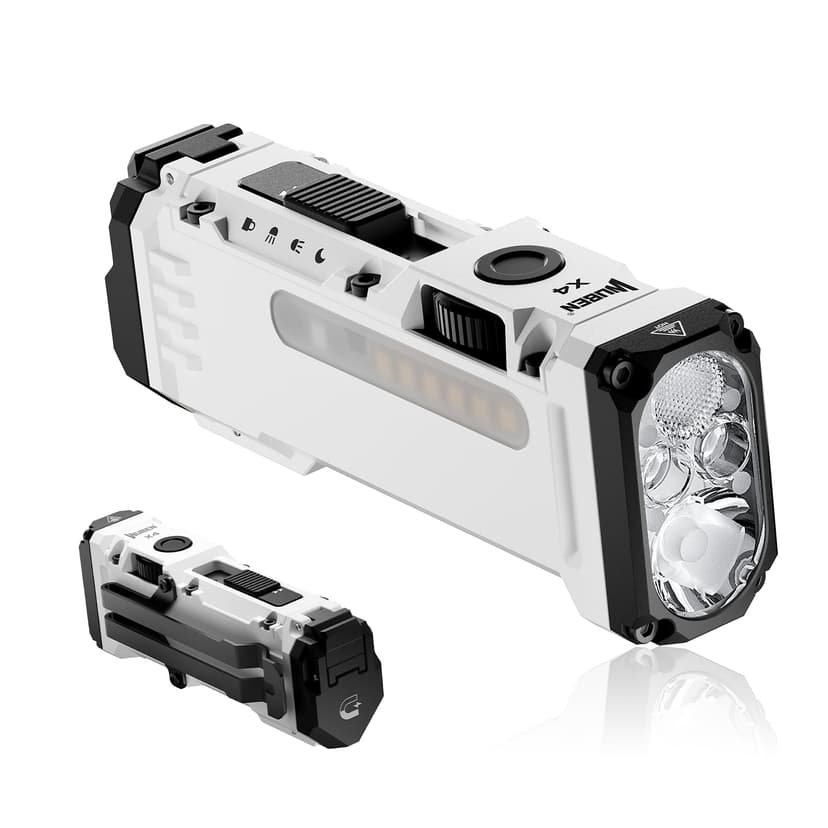 WUBEN X4 Mini LED Torch with RGB Light, Small Torch Recha… - 1