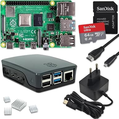 Raspberry Pi 4 Kit de démarrage 8 Go | Carte Micro SD Ult…