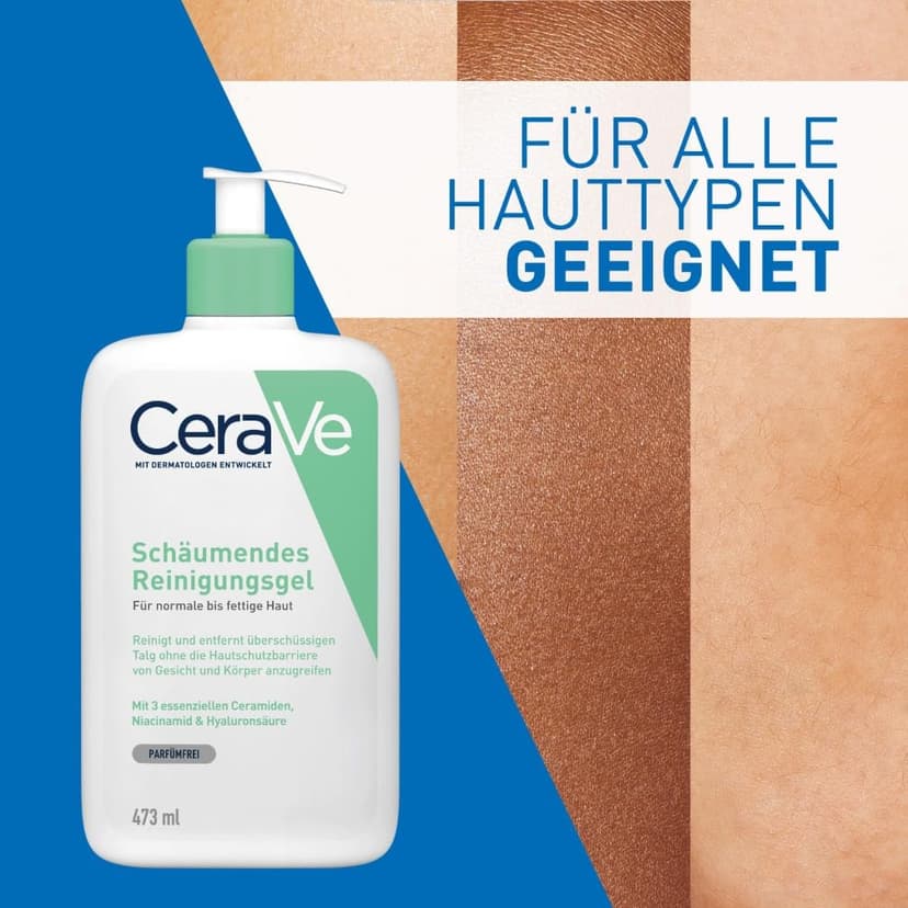 CeraVe Foaming Cleanser for Normal to Oily Skin with Niacinamide & 3 Essential Ceramides, Developed with Dermatologists, Gently Cleanses & Removes Excess Oil, Fragrance-Free - 6