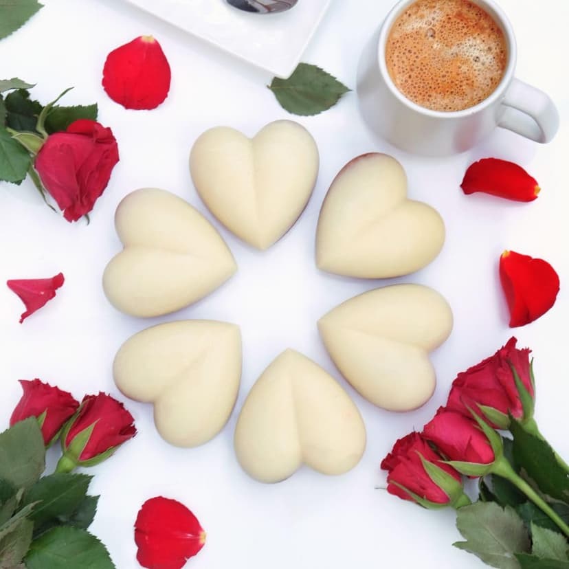 CECOA Silicone Mould with 6 3D Hearts - 2