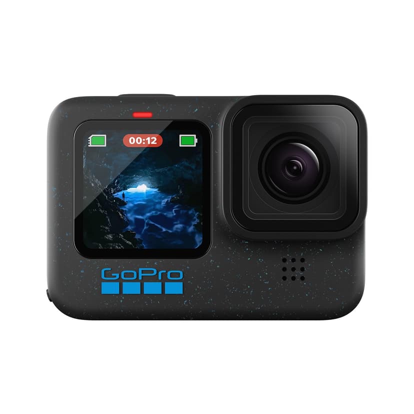GoPro HERO12 Black - Waterproof Action Camera with 5.3K60 Ultra HD Video, 27MP Photos, HDR, 1/1.9" Image Sensor, Live Streaming, Webcam, Stabilization - 1