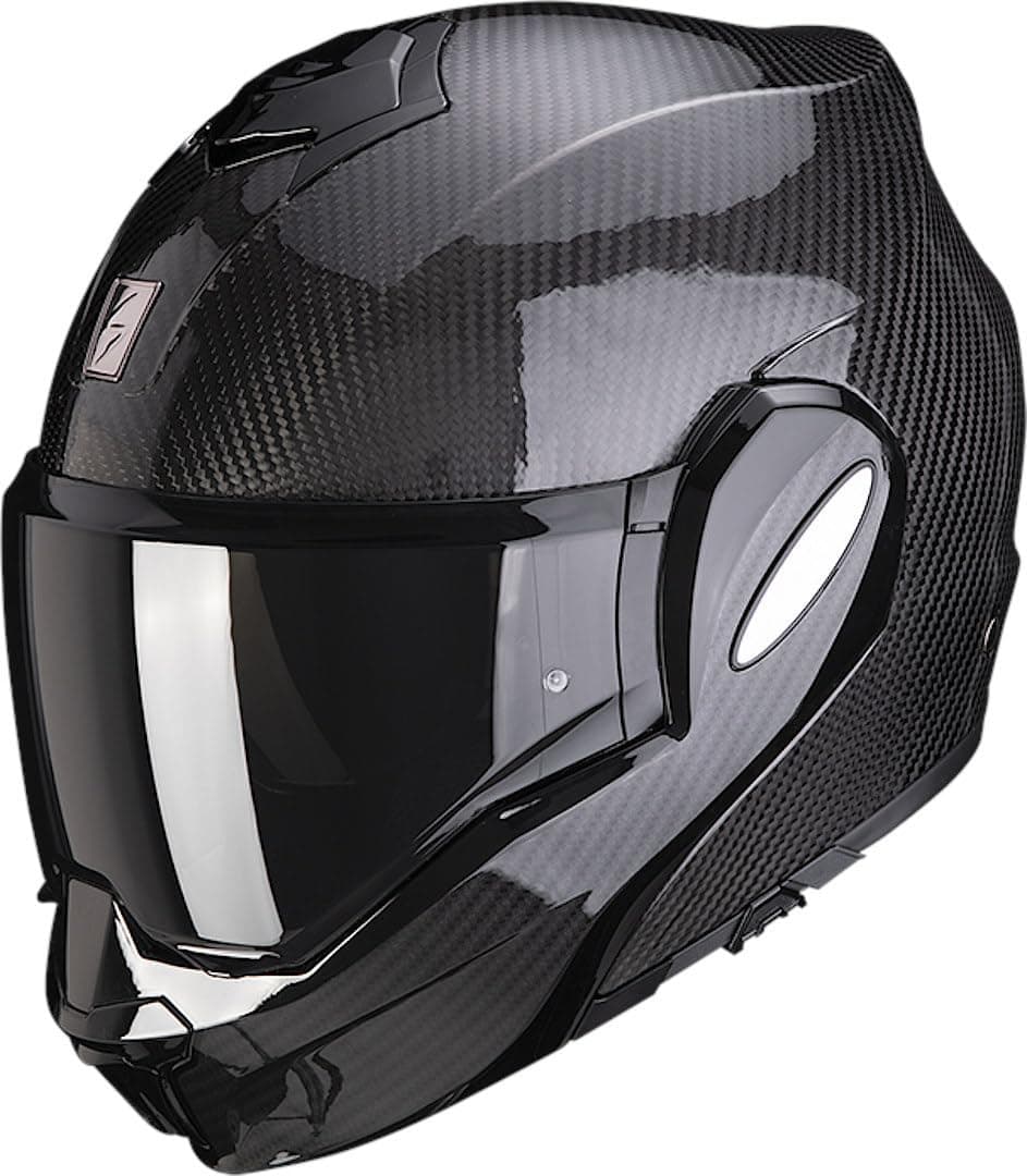 Scorpion Exo-Tech Evo Solid Casque en Carbone, Schwarz, S (55/56)