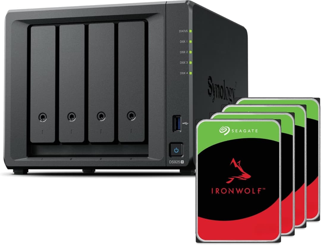 Synology DS925+ Seagate Ironwolf 4X 4TB Desktop NAS 4 Bay…