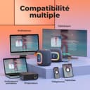 RIENOK Bluetooth Speaker Wireless Portable Waterproof Speaker with Lights FM Radio 15-Hour Playtime Bluetooth 5.3 TF Card USB Playback Mini for Home Garden Party Camping Travel - 3