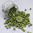 Perles de Cire à Cacheter, Cachet de Cire, 200 PCS Cire à Cacheter Octogonale avec Four et Cuillère, DIY pour Timbres D'étanchéité, Lettres, Enveloppes, Invitations, Cartes (Moutarde Vert) - 3