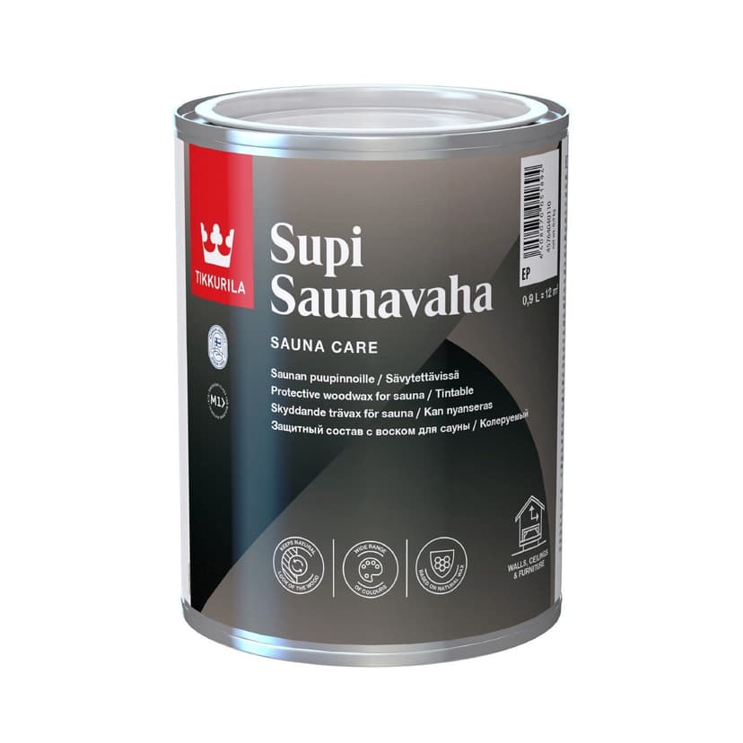 TIKKURILA SAUNAVAHA SUPI pour Protection DE Sauna 900 ML | Transparent - 1
