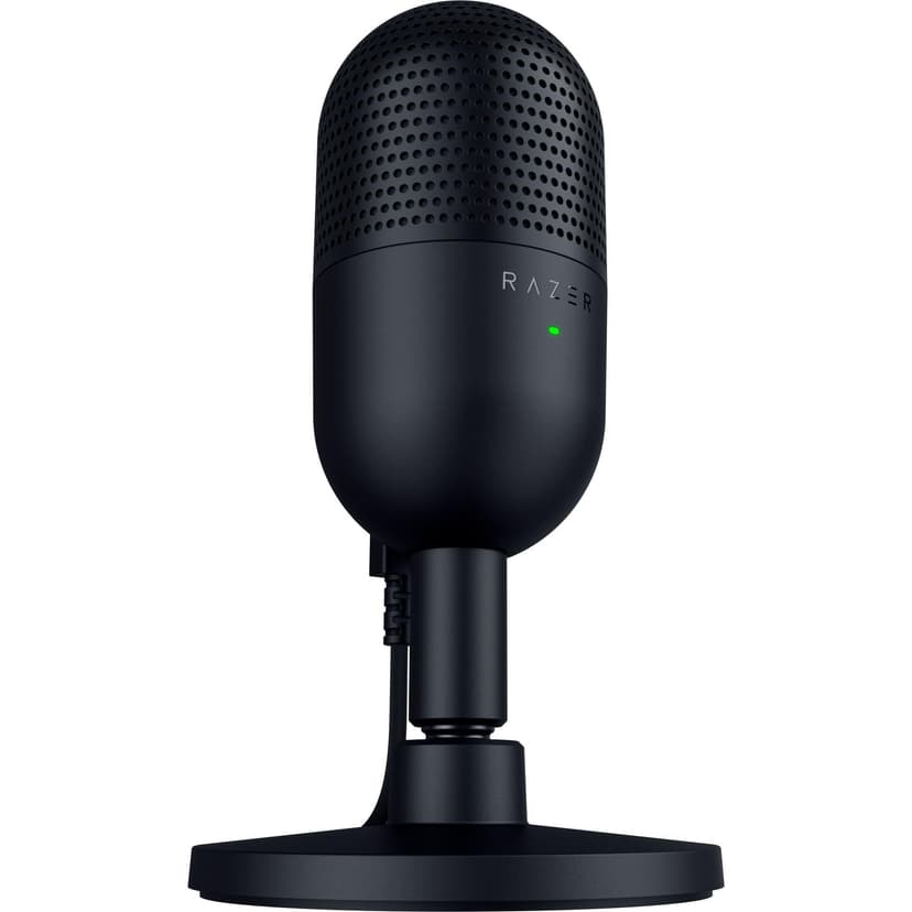 Razer Seiren V3 Mini - Micrófono USB ultracompacto (micrófono de condensador de 14mm, patrón de captación supercardioide, sensor Tap-to-Mute con indicador LED, amortiguador incorporado) Nero - 8