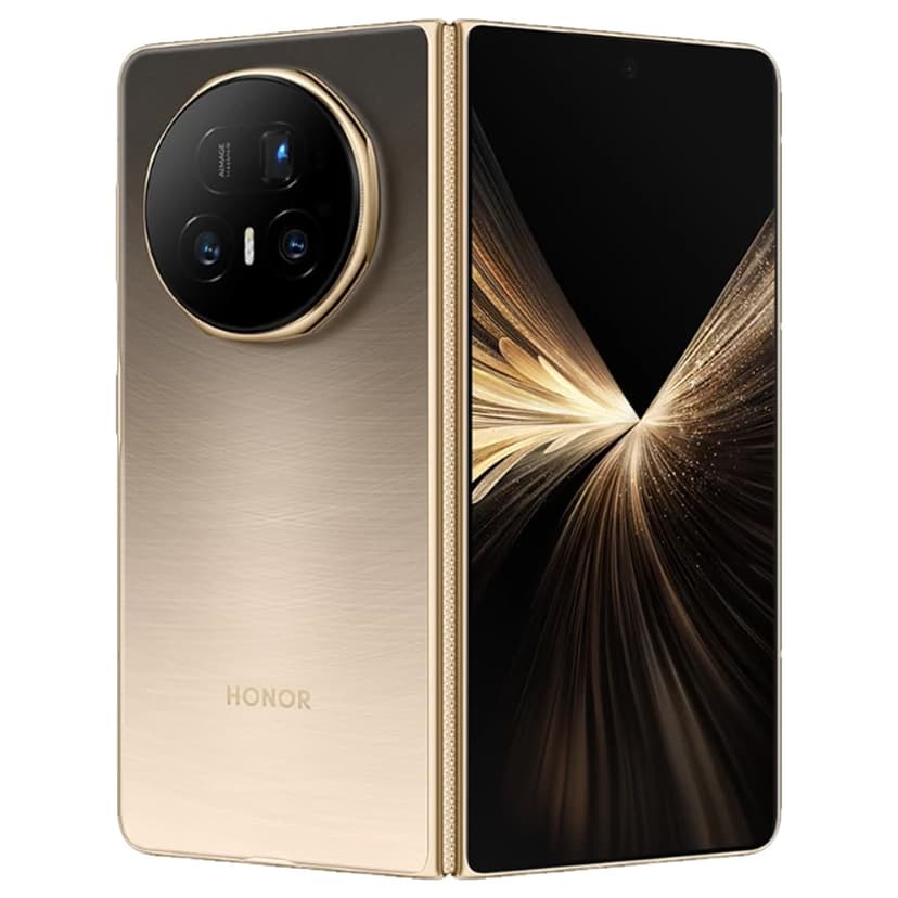 HONOR Magic V​5 5G ​(MBH-N49) AI Mobile Phone, Sim Free, ​512GB​ Storage 1​6GB ​RAM, ​​​Dual SIM, Android 1​5​, Folding Screen Smartphone - Dawn Gold - 1