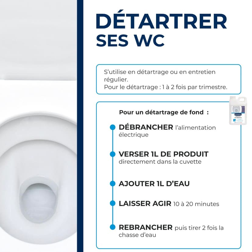 STARWAX - Descaler for Macerator Toilets - Descales Without Harming the System - Suitable for Septic Tanks and Chemical wc - 2L - 4